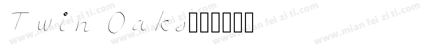Twin Oaks字体转换
